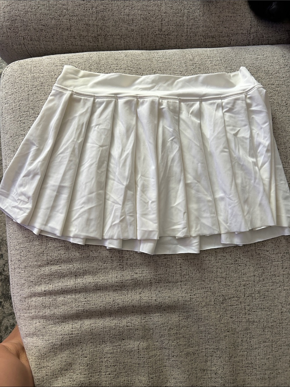 wild fable White Pleated Skater Skirt